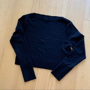 Uniqlo U black boatneck sweater black size xs